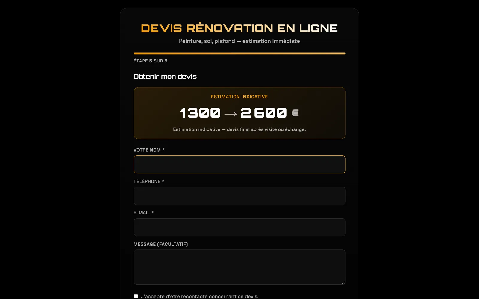 Sur ordinateur : L'estimation et la demande