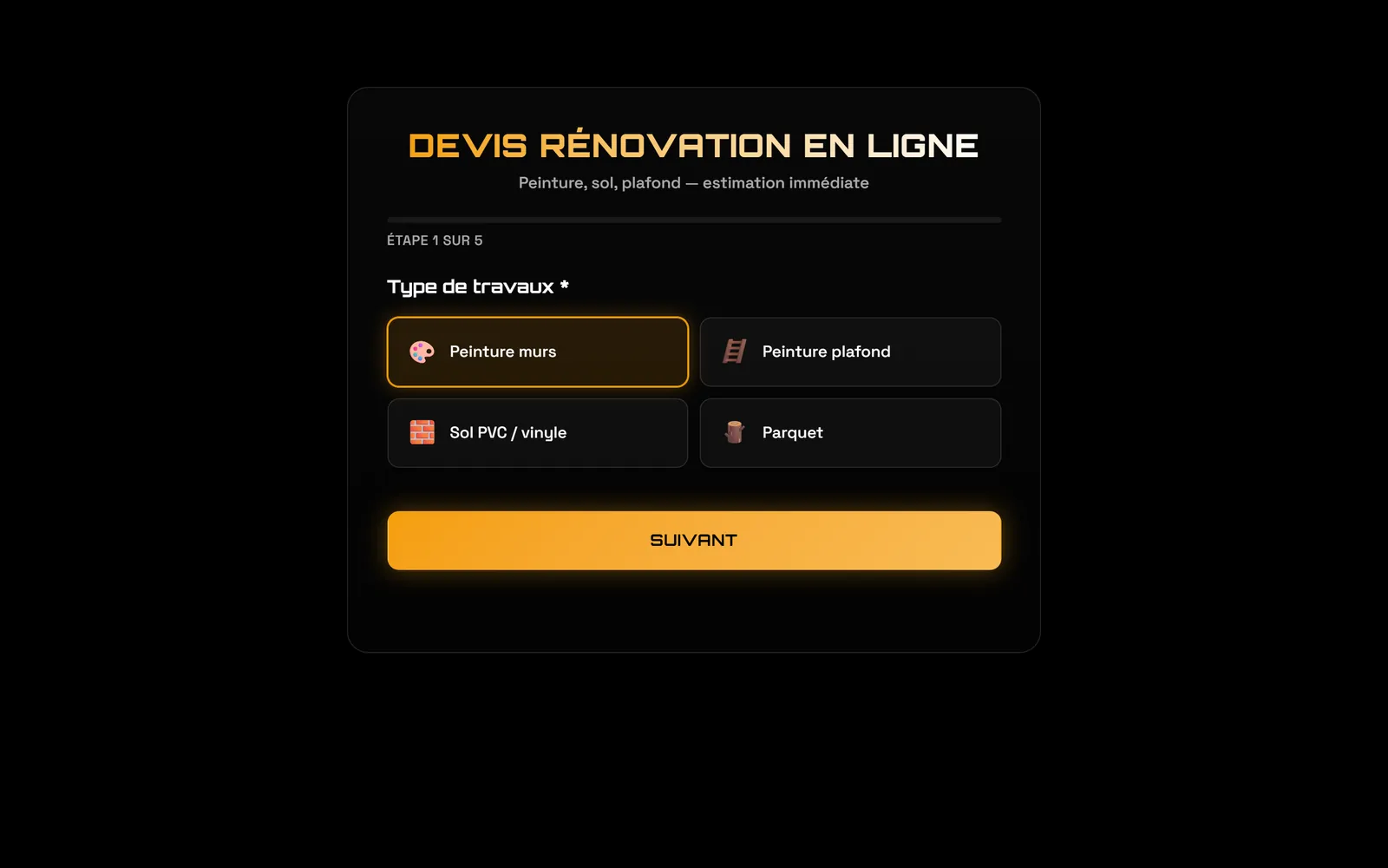 Sur ordinateur : Le type de travaux