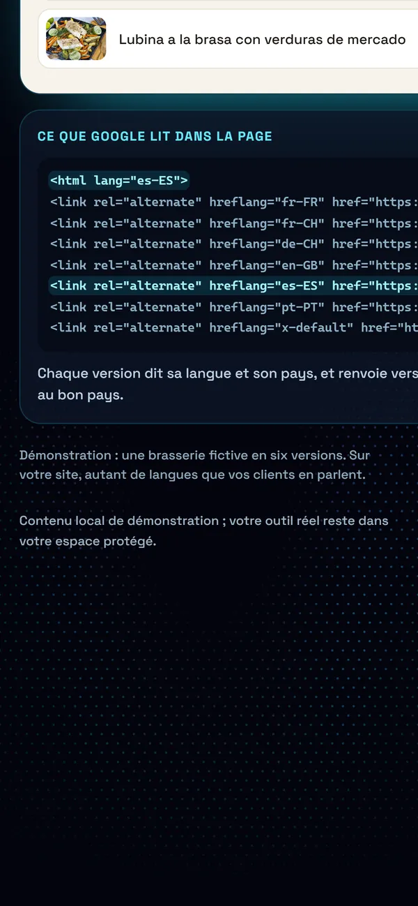 Sur téléphone : Ce que Google lit