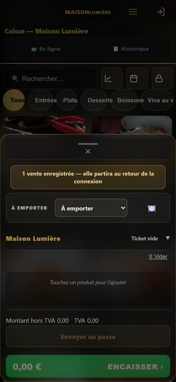 Sur téléphone : Sans internet